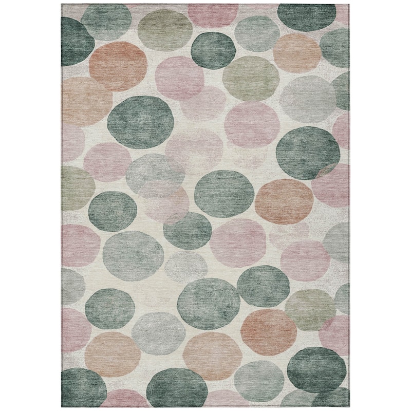 HomeRoots Geometric Transitional Rectangle Outdoor Rug