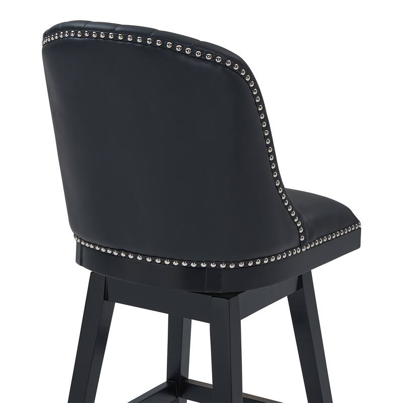 Journey Upholstered Bar or Counter Height Swivel Barstool