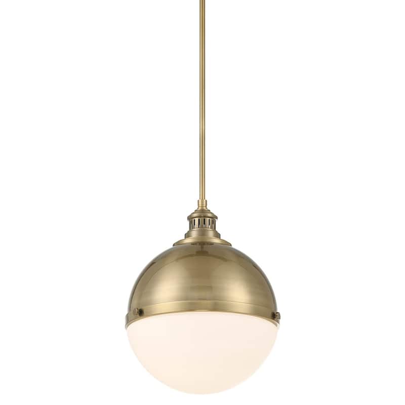 Minka Lavery 6605 Vorey 13" Wide Pendant with Etched Opal Glass