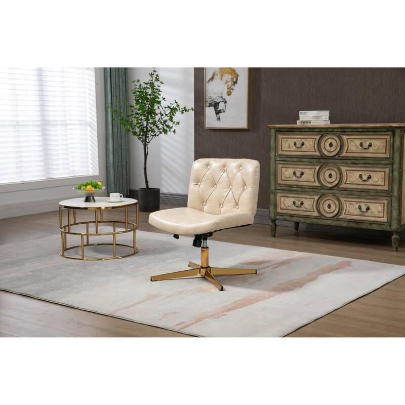 Home Office Desk Chair, Vanity Chair, Modern Adjustable Computer Executive Chair Swivel Task Chair