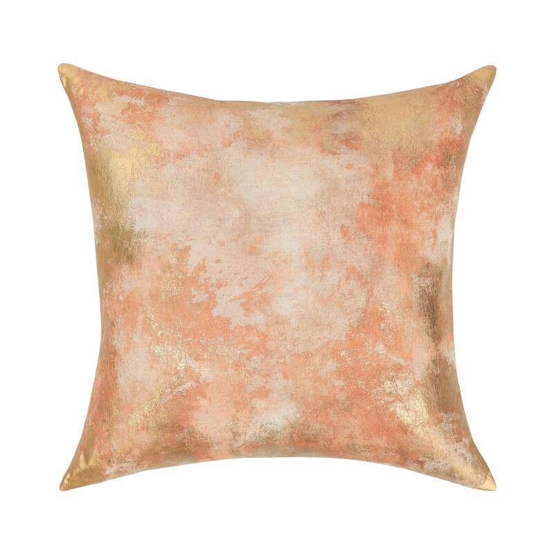 Villa by Classic Home Equilibrium 22x22 Linen Blend Throw Pillow - Bronze