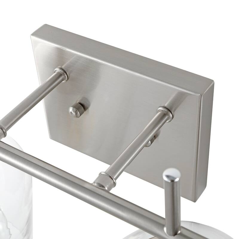 GetLedel 2-Light Bathroom Vanity Light Wall Sconce with Clear Glass Shades