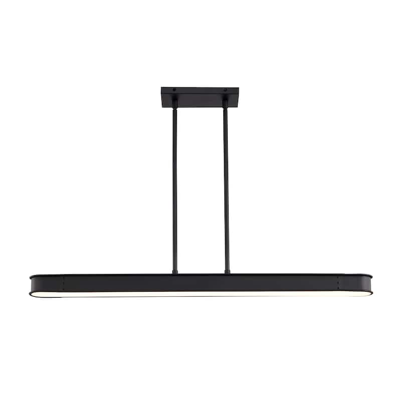 Longford 36 Inch LED Island Pendant Textured Black Acrylic Lens - Textured Black