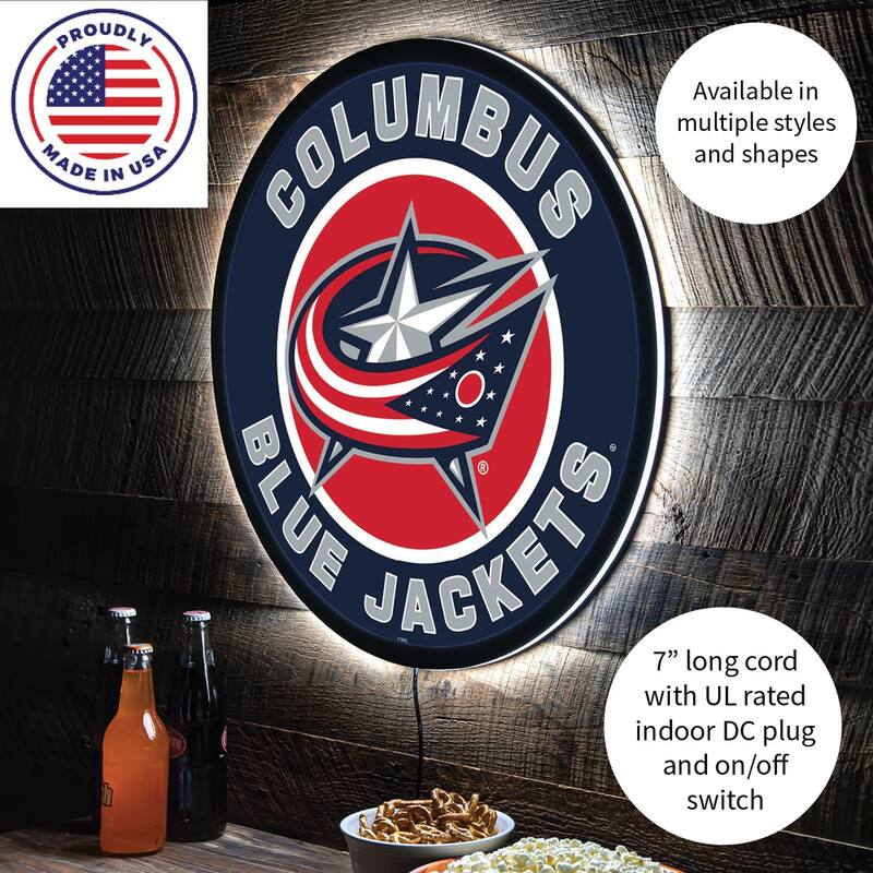 Columbus Blue Jackets LED Lighted Sign