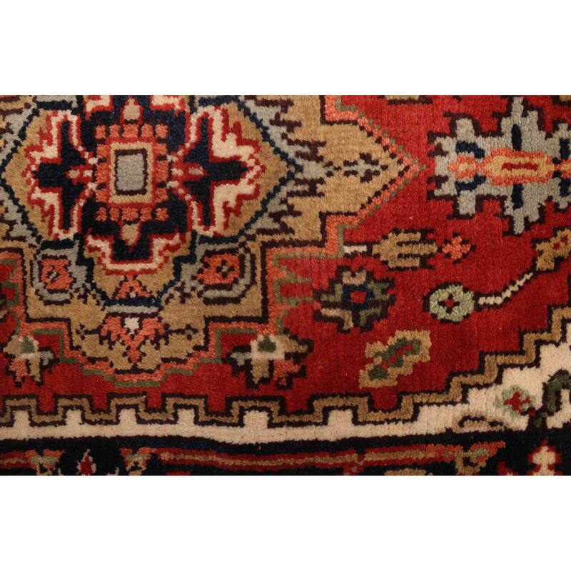 ECARPETGALLERY Hand-knotted Serapi Heritage Light Red Wool Rug - 2'6 x 23'5