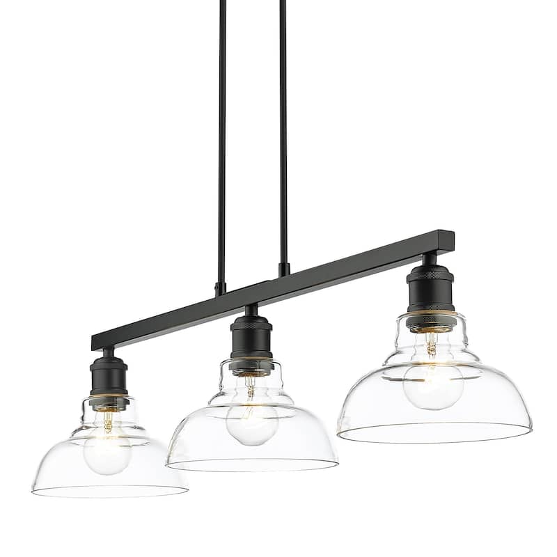 Carver 3 Light Semi-Flush