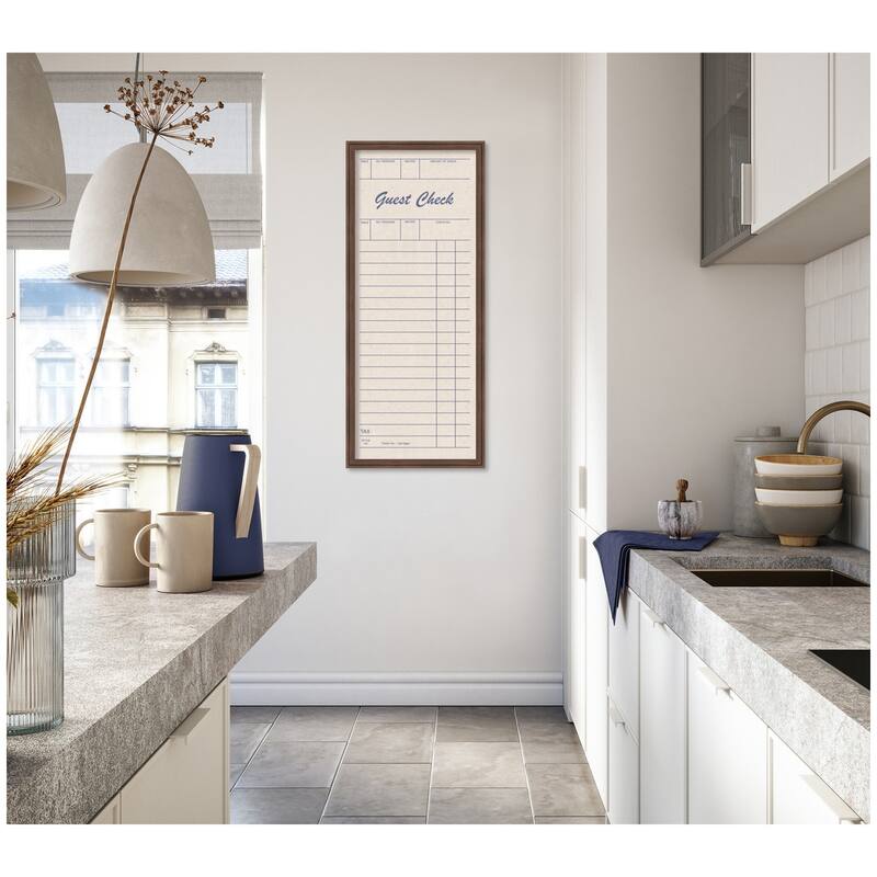 Kate and Laurel Framed Fabric Pinboard Linen Guest Check Wall Organization