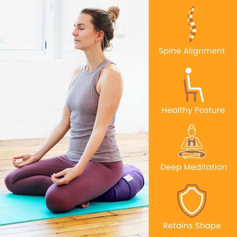 Sol Living Round Cotton Zafu Cushion Yoga Accessory