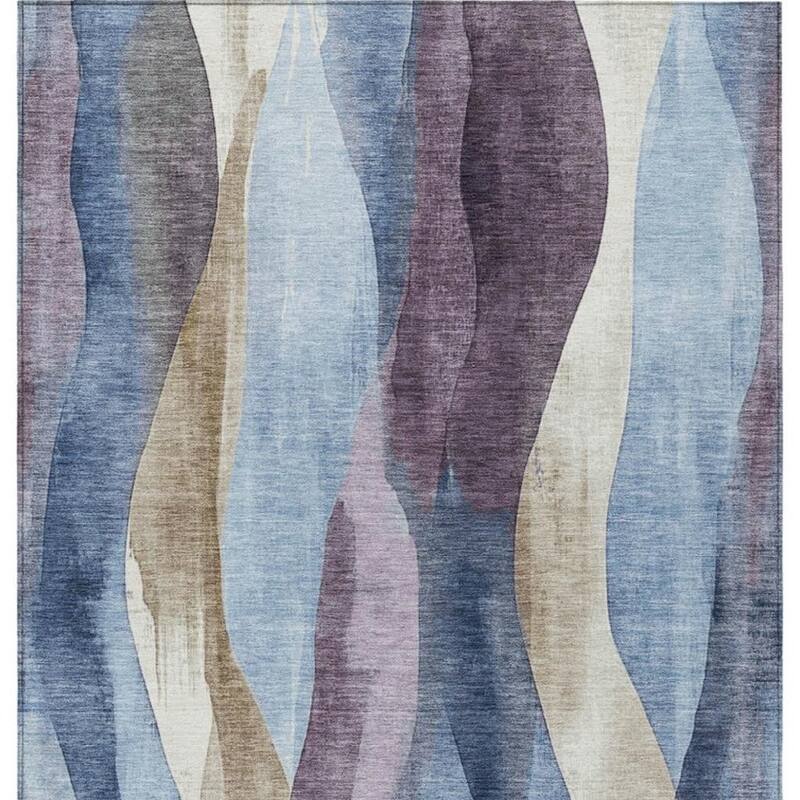 HomeRoots Abstract Transitional Rectangle Outdoor Rug