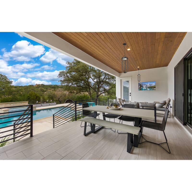 Z-Lite 5005CHB-LED Leland 9" Wide Marine Grade Outdoor Pendant