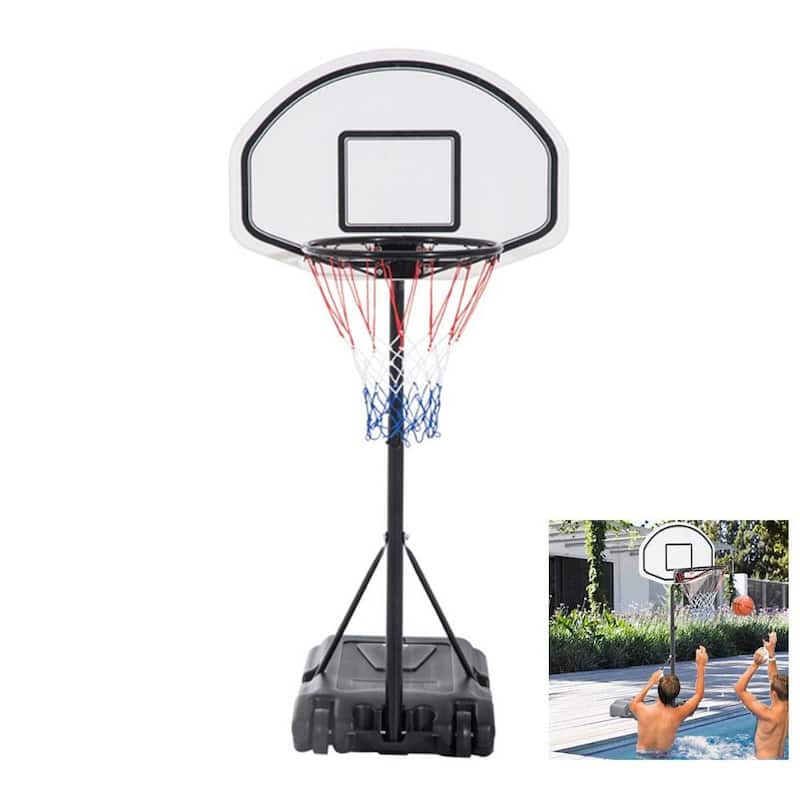 35.4" - 47.2" Adjustable Height Swimming Pool Basketball Hoop