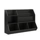 preview thumbnail 6 of 18, Ameriwood Home Tyler Kids Extra Large Book and Toy Storage Organizer, Black Oak Black