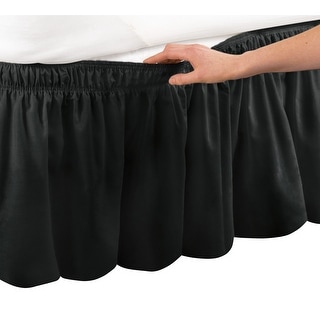 Elastic Wrap Around Bed Skirt with Ruffle