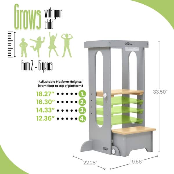 dimension image slide 2 of 7, Little Partners® Explore 'N Store Learning Tower®