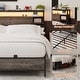 preview thumbnail 34 of 75, Bed Frame with Charging Station and RGB LED Lights, Sturdy Platform Bed with Storage Headboard,