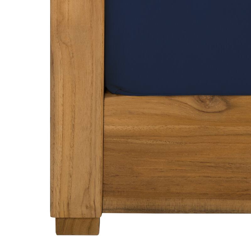 SAFAVIEH Couture Montford Teak 3-Seat Bench Casing (Cover Only) - 72Wx29Dx1H
