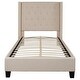 preview thumbnail 8 of 93, Tufted Upholstered Nailhead Trim Platform Bed