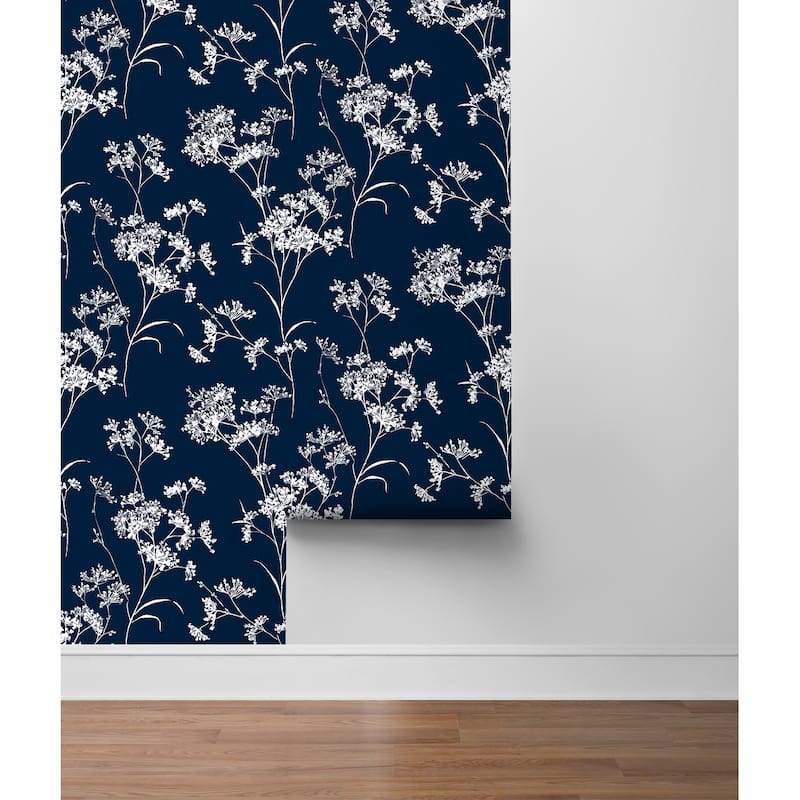 Luxe Haven Floral Mist Peel and Stick Wallpaper