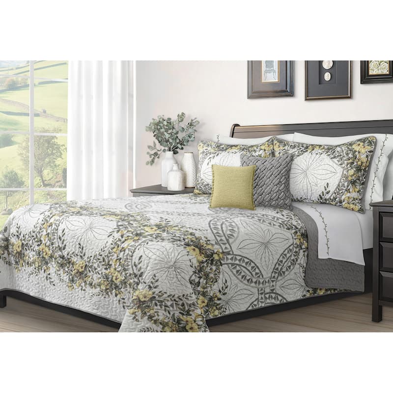 Quilt 3PC Set K Forever Yellow