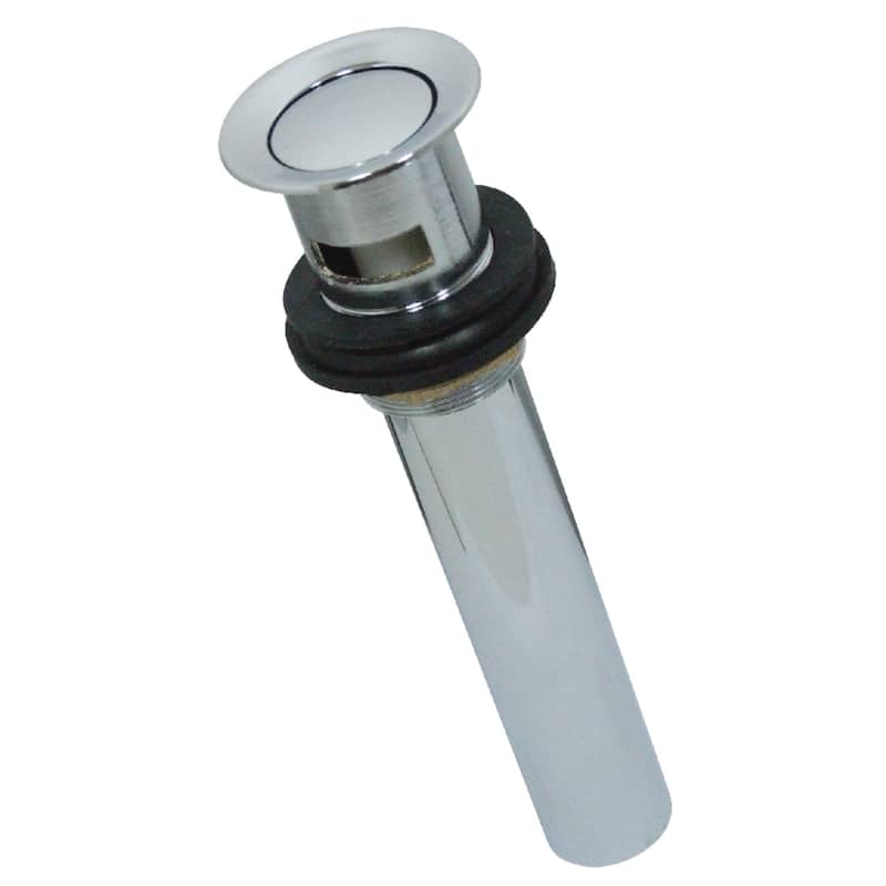 Kingston Brass Made To Match Brass Push Pop-Up Drain with Overflow - Polished Chrome