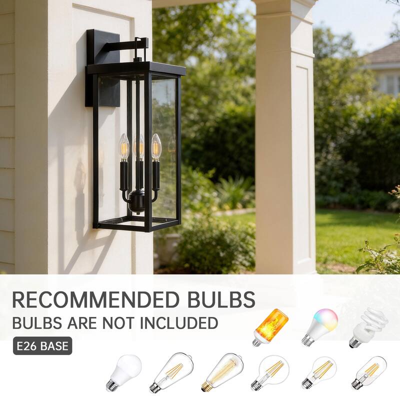 Outdoor Iron Rectangular Wall Light