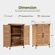 preview thumbnail 45 of 48, MCombo Small Outdoor Storage Cabinet Shed with Double Doors (24.6" x 18.3" x 38.2"), Wooden 0985