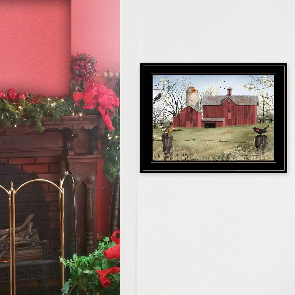 TrendyDecor4U Contemporary "Harbingers of Spring" Framed Print Wall Art by Billy Jacobs