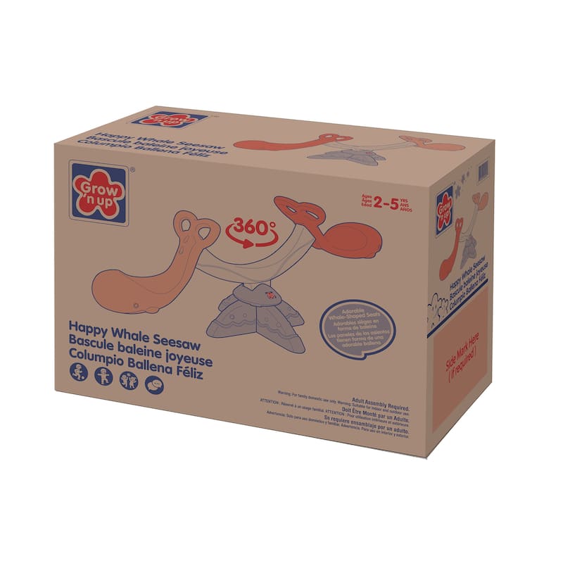 Happy Whale Seesaw with rotation - 42"Lx16"Wx21"H