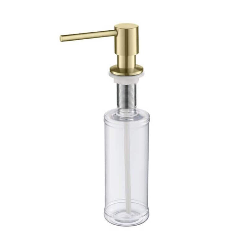 Kitchen Lead Free Solid Brass Construction Soap Dispenser - Brush Gold