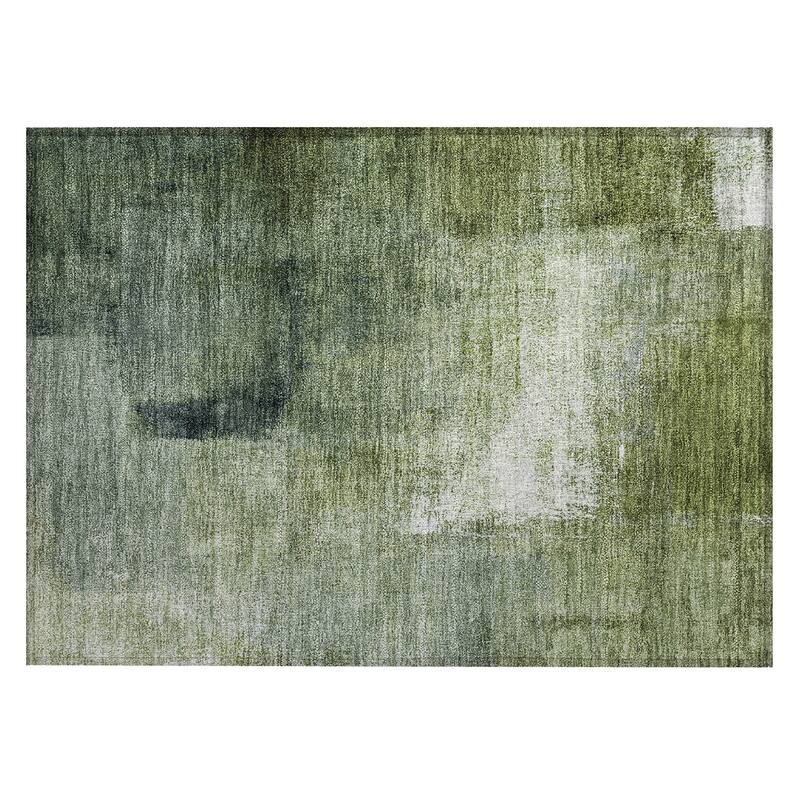 Machine Washable Indoor/ Outdoor Chantille Solid Ombre Rug