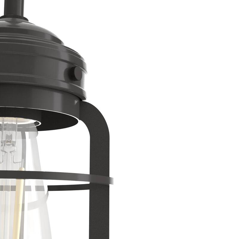 Hunter Starklake 5-Light Linear Chandelier - Kitchen Island, Dining Room - Industrial - Modern Farmhouse, Cage Design