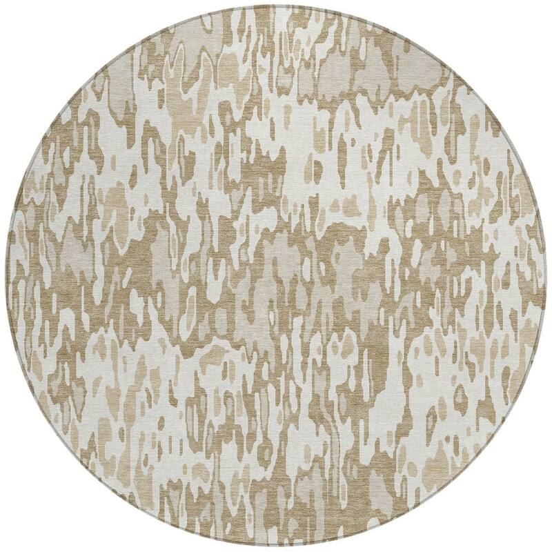 HomeRoots Striped Transitional Rectangle Outdoor Rug