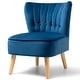 preview thumbnail 24 of 31, Costway Armless Accent Chair Tufted Velvet Leisure Chair Single Sofa