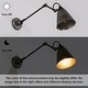 preview thumbnail 5 of 8, 2-pack Swing Arm Lights Adjustable Wall Sconces Two Way--Plug in & Hardware - L 28" x W 6" x H 8"
