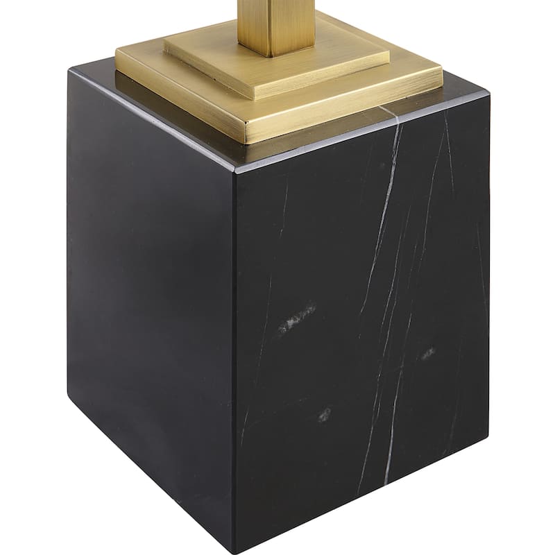 Martini Table with Black Marble - 11"W x 24"H x 11"D