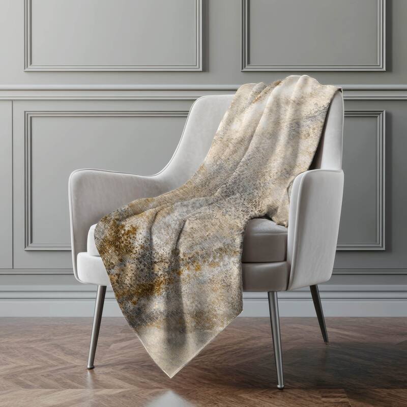 Premium Machine Washable Contemporary Glam Sherpa Throw Blanket - Brown - 4'2" x 5'10"