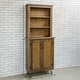 preview thumbnail 19 of 29, 78-inch Tall Lodge Style China Cabinet with 3 Display Shelves, 2 Doors, and 4 Legs