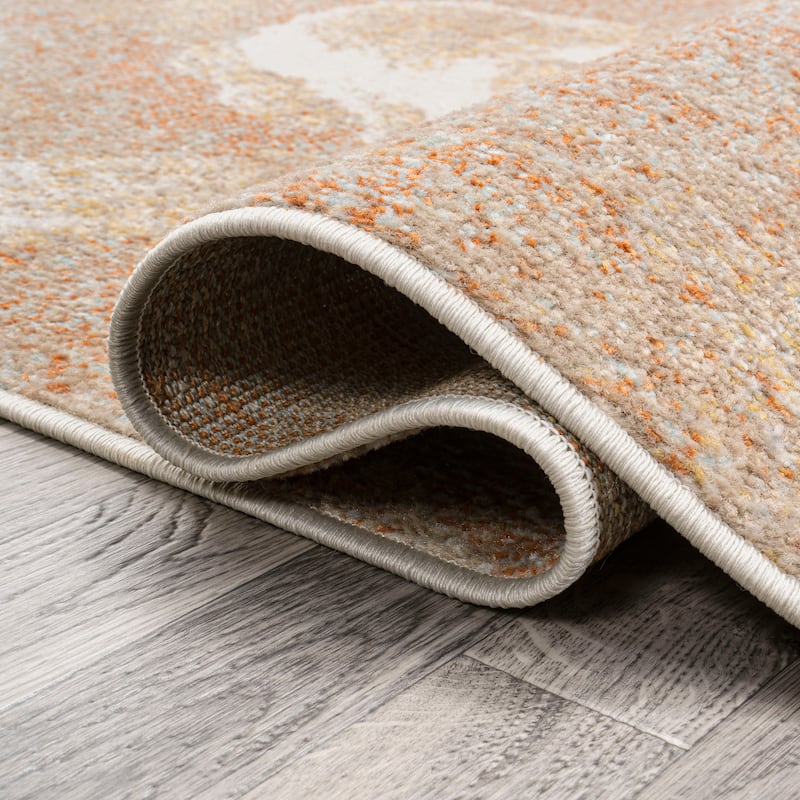 JONATHAN Y Marmo Abstract Two-Tone Modern Area Rug