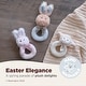 preview thumbnail 3 of 4, Bearington Collection Baby Lil' Bunny 5.5" Plush Rabbit Rattle