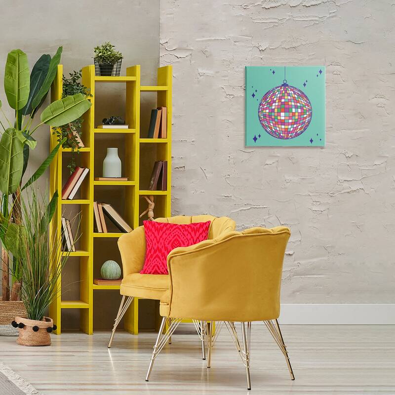 Stupell Geometric Modern Disco Ball Canvas Wall Art Design By Sazerelli Designs