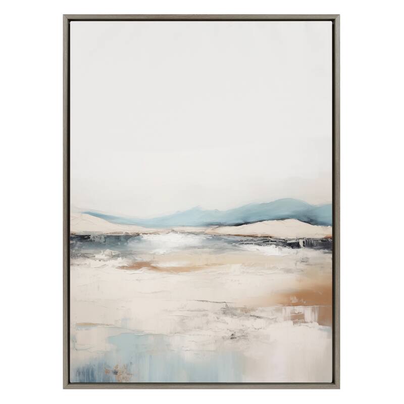 Kate and Laurel Sylvie Tranquil Landscape IV Framed Canvas by Amy Lighthall