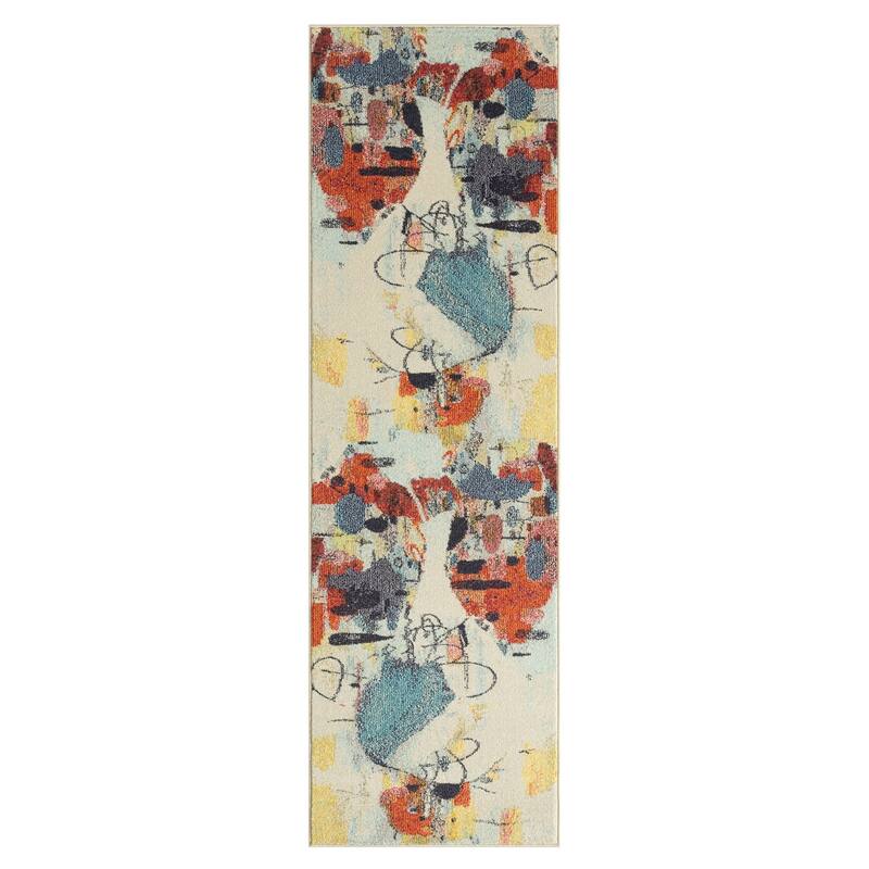 Katie Merz COLORWRKS Abstract Multi Mix Area Rug - 2'6" x 8' - Abstract Multi Mix