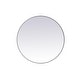 preview thumbnail 97 of 186, Carson Carrington Labbemala Metal Frame Round Mirror