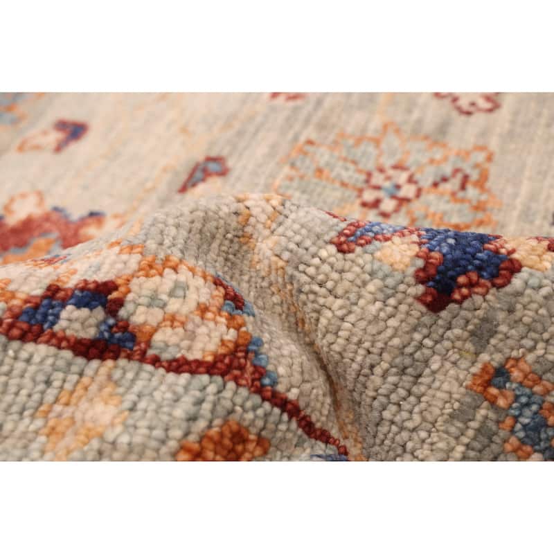 ECARPETGALLERY Hand-knotted Jules Serapi Grey Wool Rug - 8'0 x 9'10