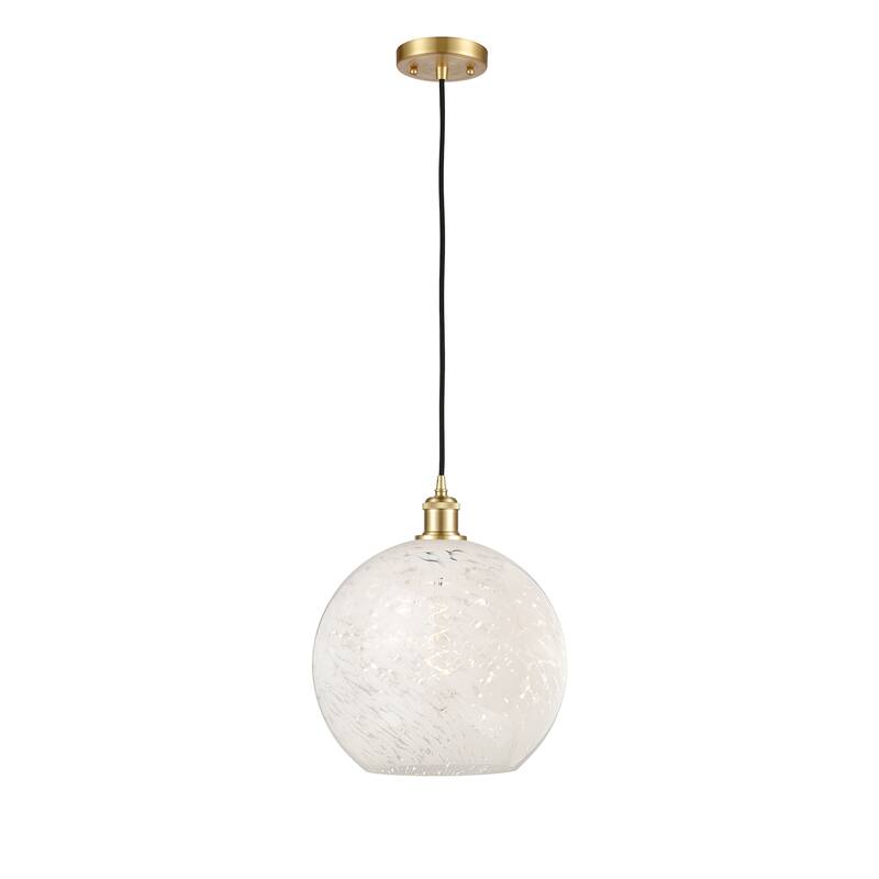 Innovations Lighting 516-1P-14-12 White Mouchette Pendant White