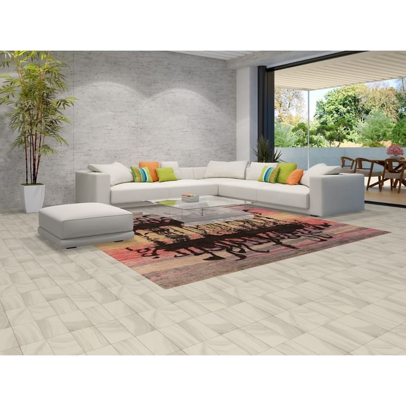 Hand Knotted Oriental 100% Wool Carpet Traditional Animal Pictorial Multi-Colored Art Deco Area Rug - 9' 11'' X 10' 1''