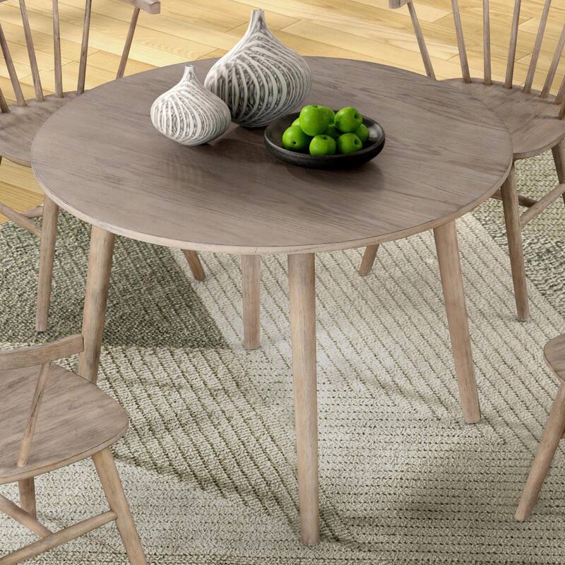 Furniture of America Galgary Mid-Century Modern 42-inch Wood Round Dining Table