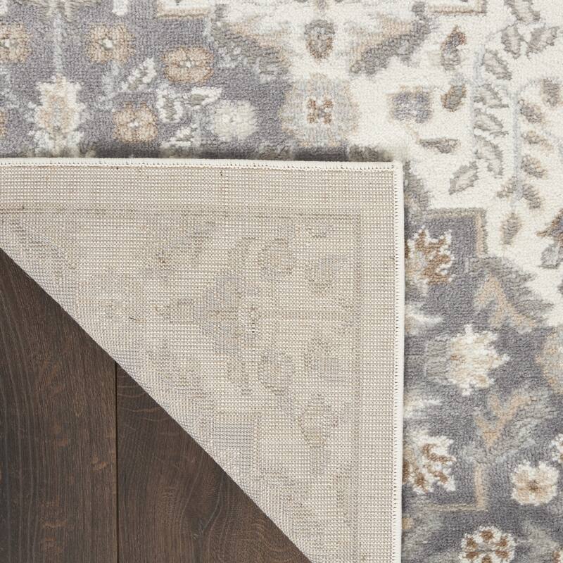 Floral Traditional Non Skid Low Pile Area Rug - 87' X '63' X '0.25