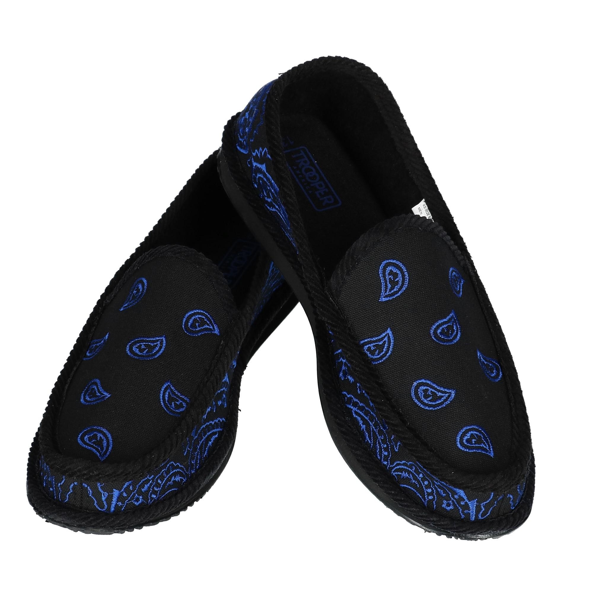 blue bandana house slippers