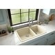 preview thumbnail 4 of 45, Karran Drop-In Quartz 60/40 Double Bowl Kitchen Sink